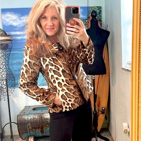 VTG Helene Berman,London,Animal Print Fur Jacket & Top,Excellent Condition, S - Picture 5 of 15